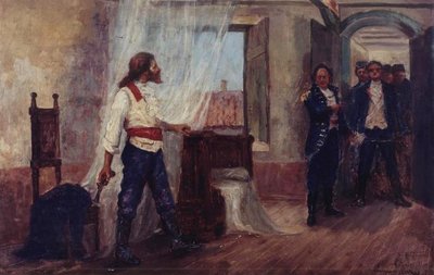 Gevangenneming van Tiradentes (studie) door Antonio Parreiras